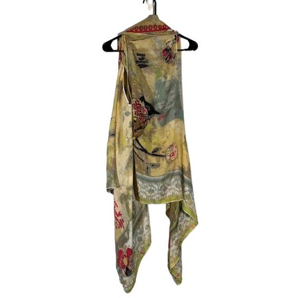 Demdaco Kelly Rae Yellow Multi Sleeveless Bird Trust the Process Vest Women - Picture 2 of 8